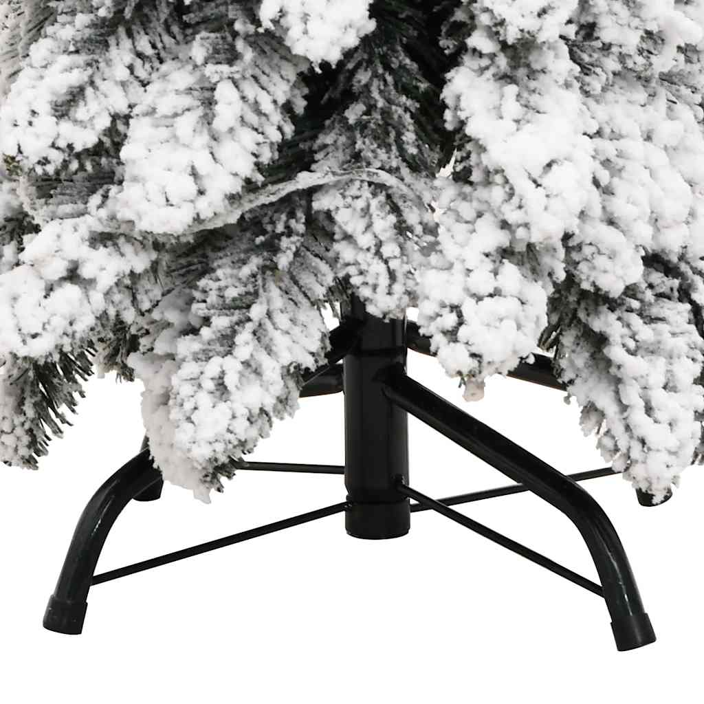 Kunstkerstboom met verlichting en sneeuw 80 LED's 150 cm