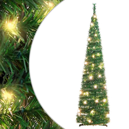 Kunstkerstboom pop-up 50 LED's 120 cm groen