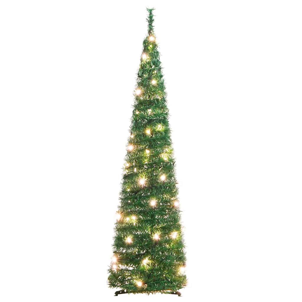 Kunstkerstboom pop-up 50 LED's 120 cm groen