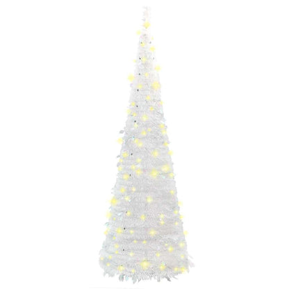 Kunstkerstboom pop-up 50 LED's 120 cm wit