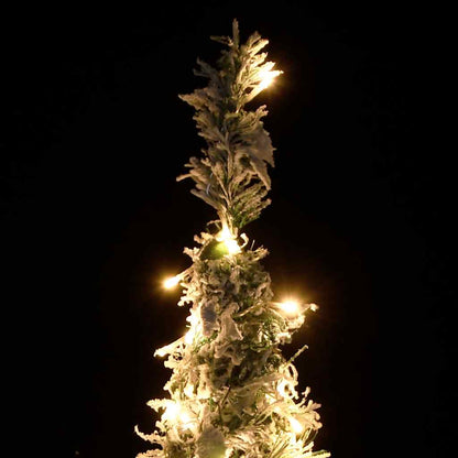 Kunstkerstboom pop-up met sneeuw 50 LED's 120 cm