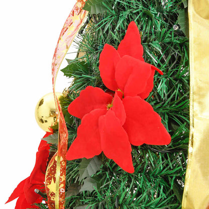 Kunstkerstboom pop-up 100 LED's 150 cm groen