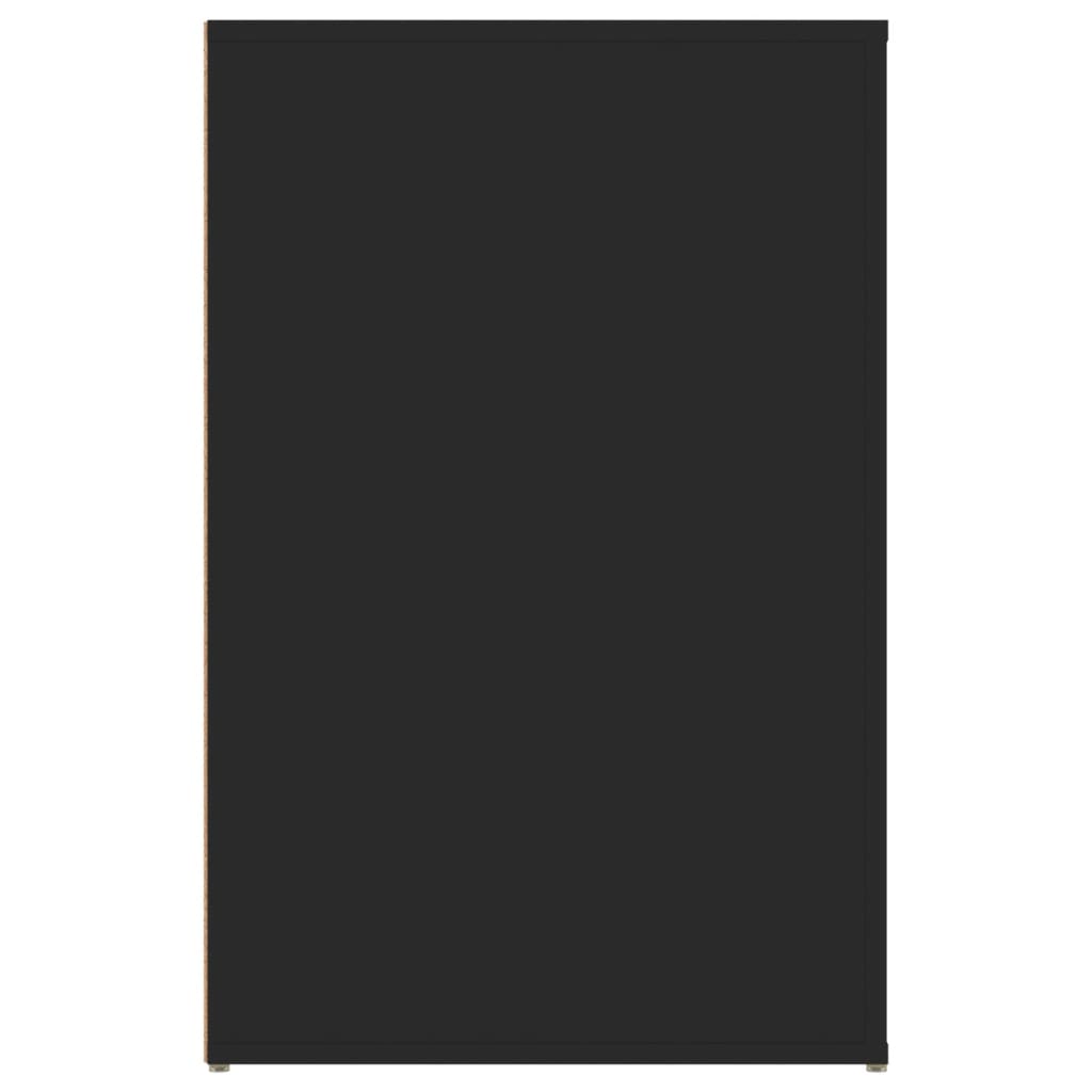 Desk 100x49x75 cm processed wood black