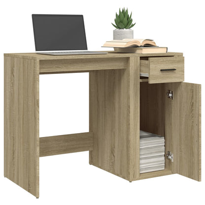 Desk 100x49x75 cm processed wood sonoma oak color