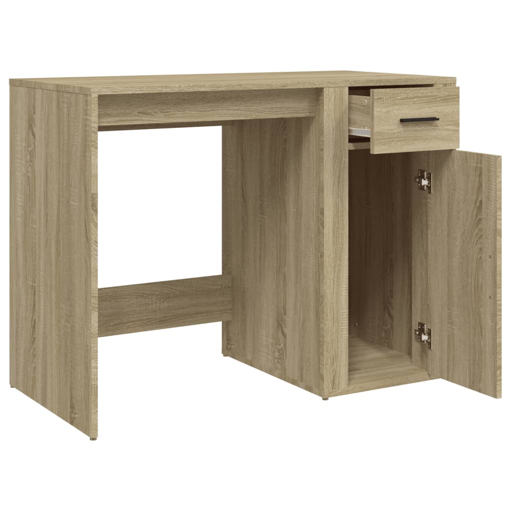 Desk 100x49x75 cm processed wood sonoma oak color