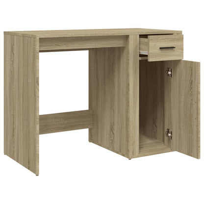 Desk 100x49x75 cm processed wood sonoma oak color