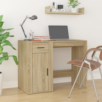 Desk 100x49x75 cm processed wood sonoma oak color