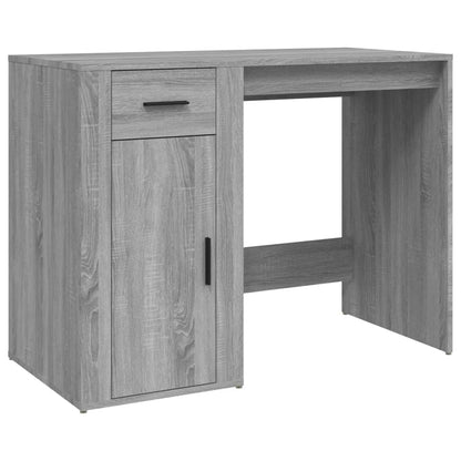 Desk 100x49x75 cm processed wood gray sonoma oak color