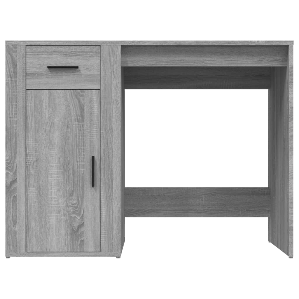 Desk 100x49x75 cm processed wood gray sonoma oak color