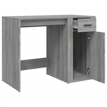 Desk 100x49x75 cm processed wood gray sonoma oak color