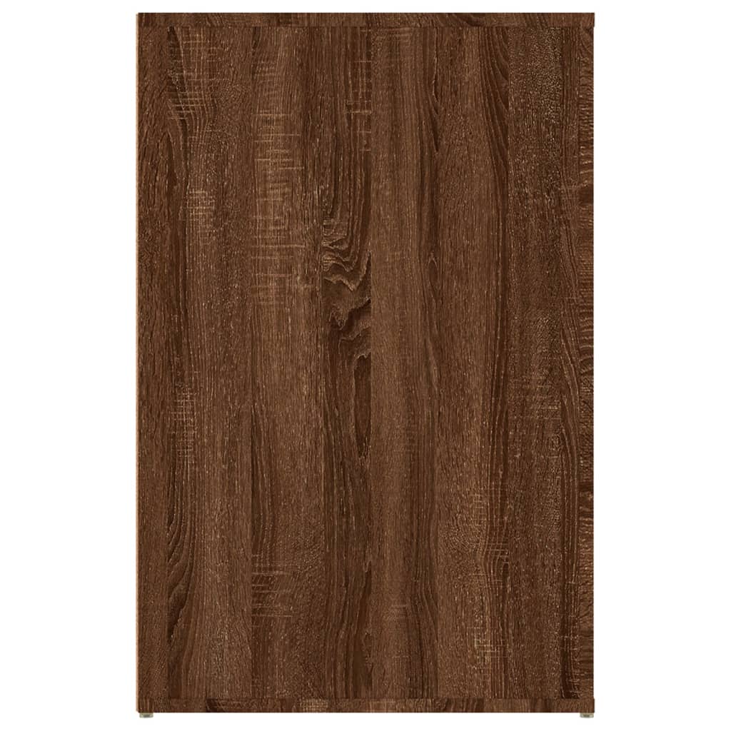 Bureau 100x49x75 cm bewerkt hout bruin eikenkleur