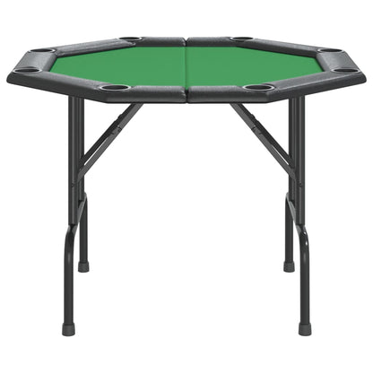 Poker table for 8 players foldable 108x108x75 cm green