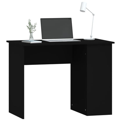 Desk 100x55x75 cm processed wood black