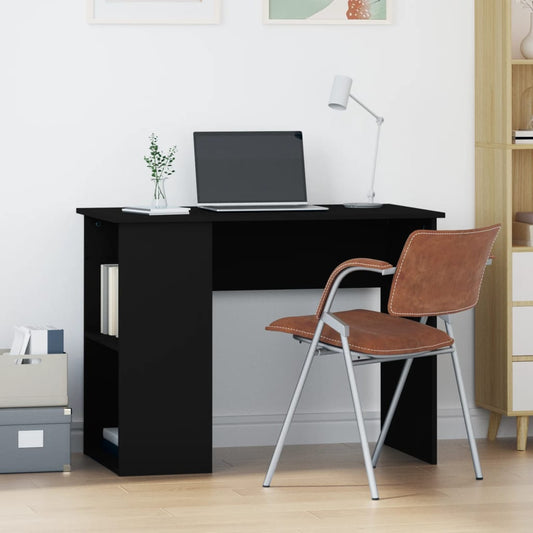 Desk 100x55x75 cm processed wood black