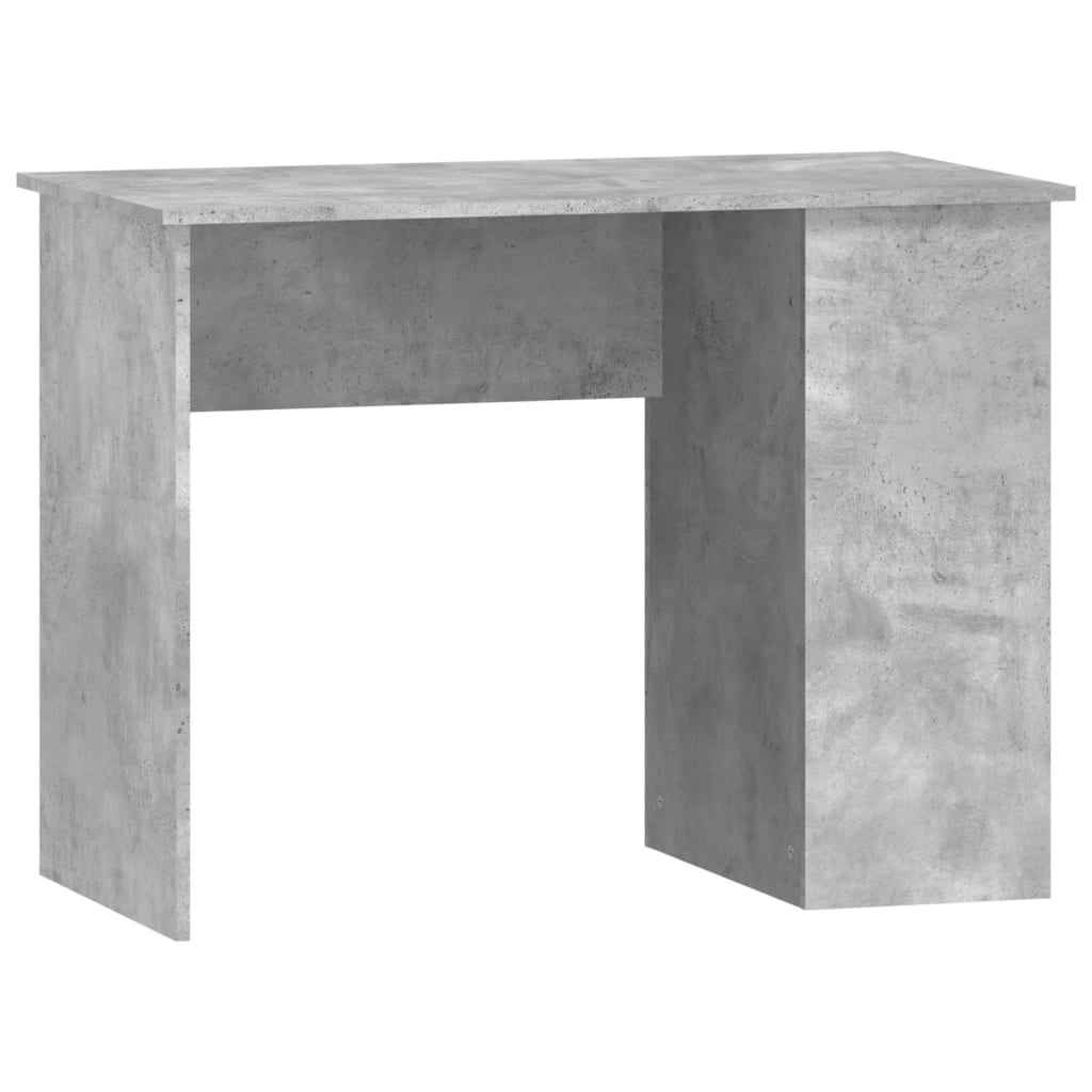 Desk 100x55x75 cm processed wood concrete gray