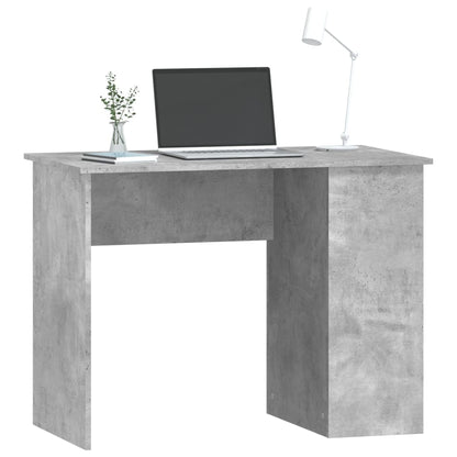 Desk 100x55x75 cm processed wood concrete gray