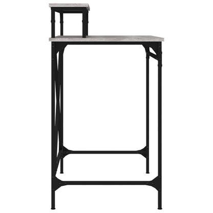 Bureau 80x50x90 cm bewerkt hout en ijzer grijs sonoma eiken