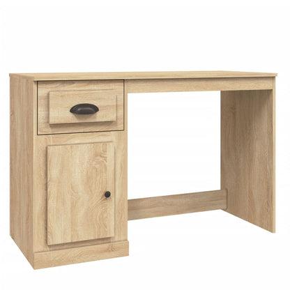 Bureau met lade 115x50x75 cm bewerkt hout sonoma eikenkleurig