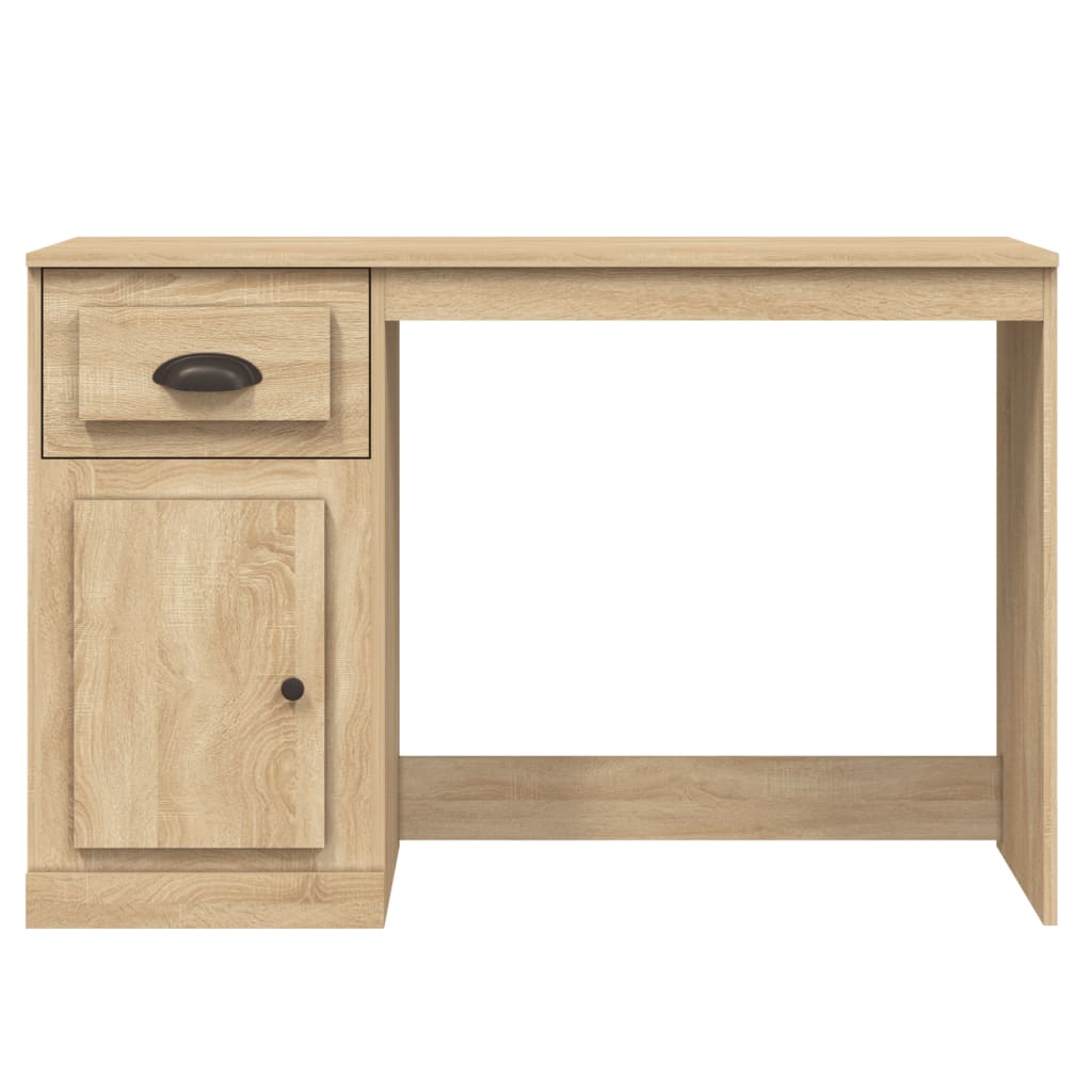 Bureau met lade 115x50x75 cm bewerkt hout sonoma eikenkleurig