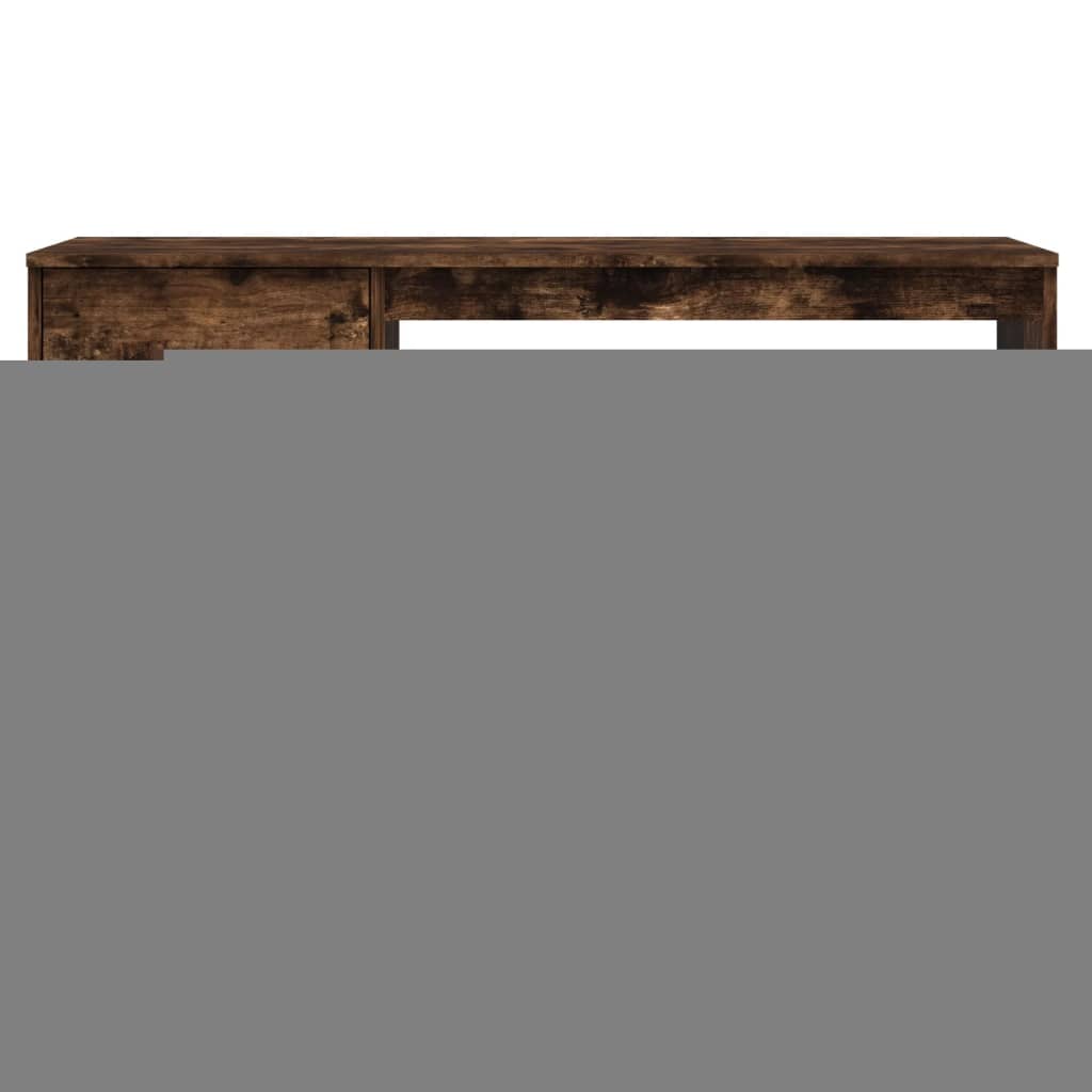 Bureau met lade 115x50x75 cm bewerkt hout gerookt eikenkleurig