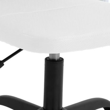 Kantoorstoel verstelbare hoogte mesh stof wit