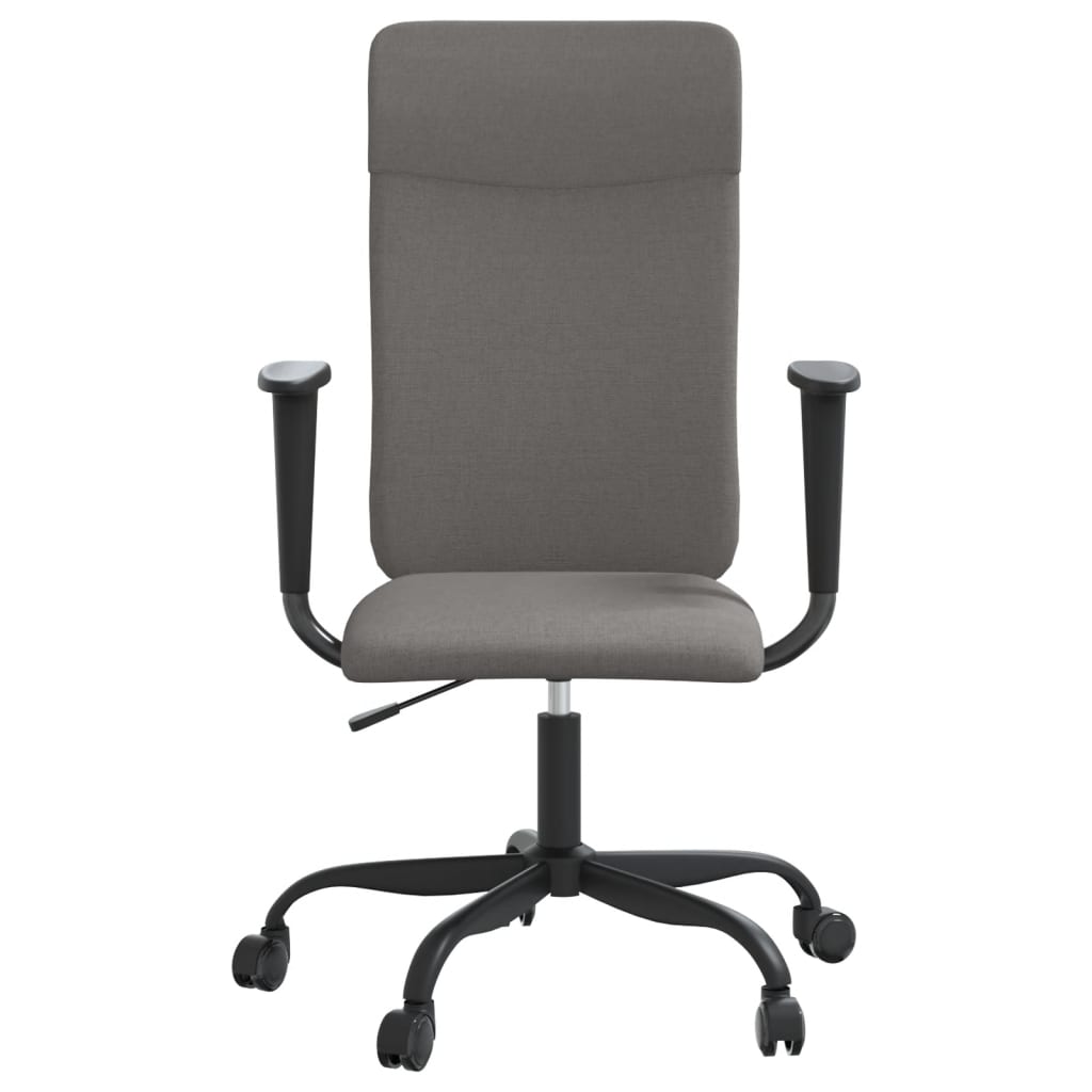 Office chair adjustable height fabric dark gray