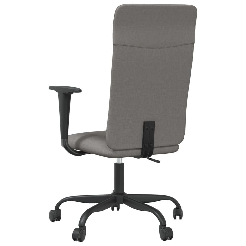 Office chair adjustable height fabric dark gray