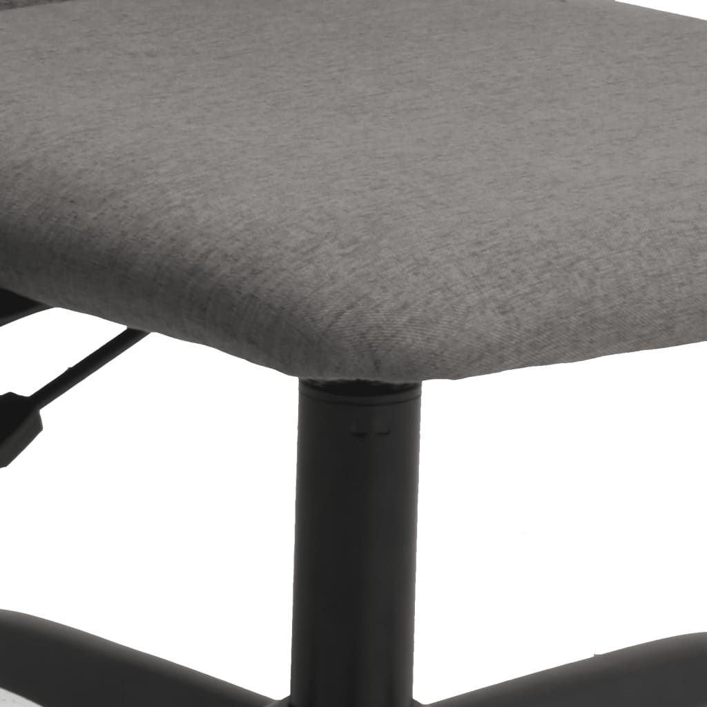 Office chair adjustable height fabric dark gray
