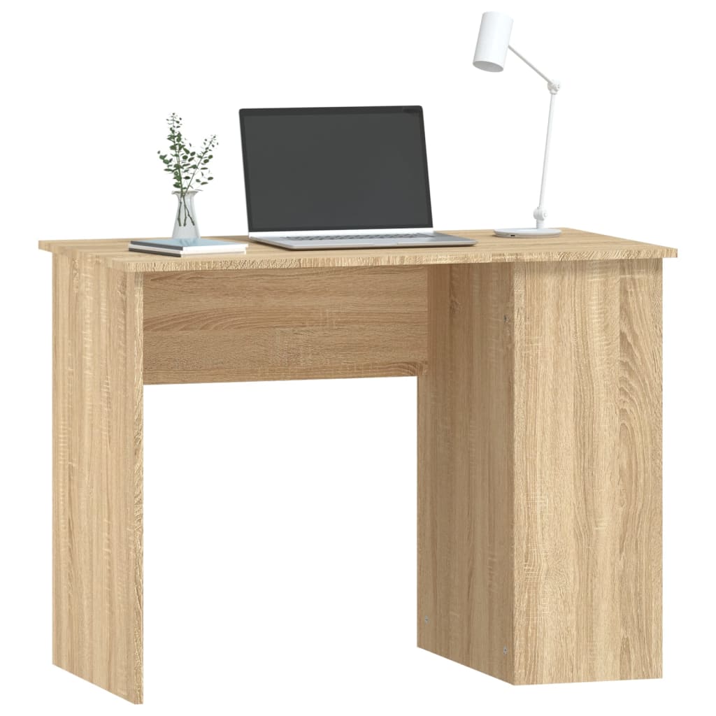 Desk 100x55x75 cm processed wood sonoma oak color