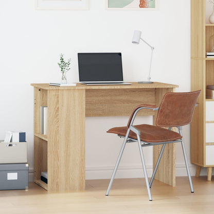 Desk 100x55x75 cm processed wood sonoma oak color