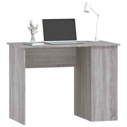 Desk 100x55x75 cm processed wood gray sonoma oak color