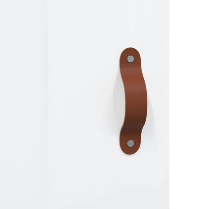 Desk 140x50x75 cm processed wood high-gloss white