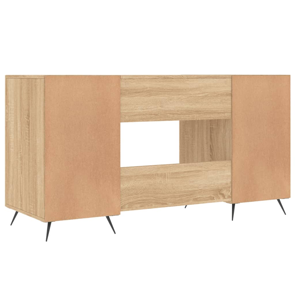 Desk 140x50x75 cm processed wood sonoma oak color