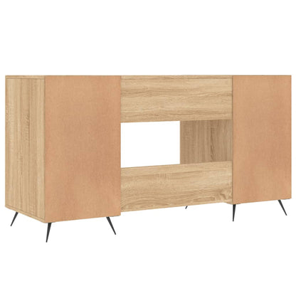 Desk 140x50x75 cm processed wood sonoma oak color