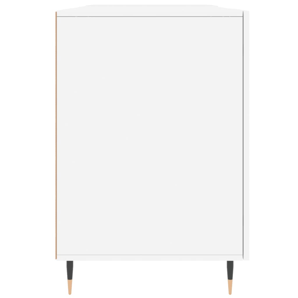 Bureau 140x50x75 cm bewerkt hout wit