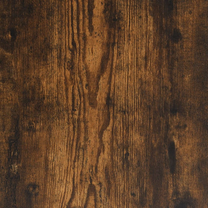 Desk 140x50x75 cm processed wood smoked oak color