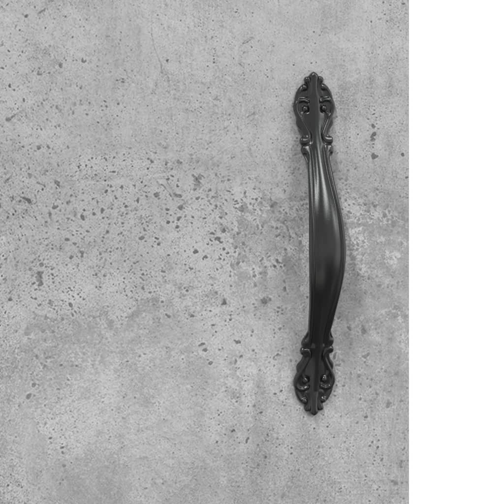 Desk 140x50x75 cm processed wood concrete gray