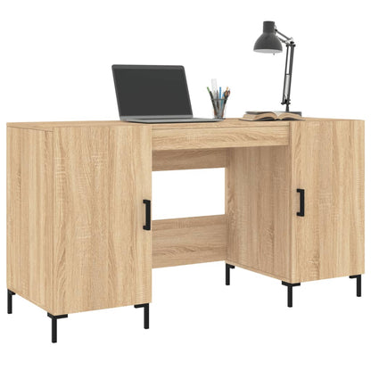 Desk 140x50x75 cm processed wood sonoma oak color