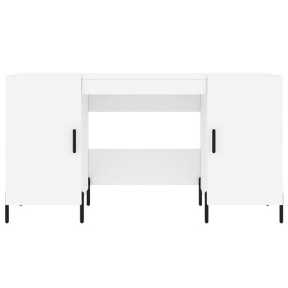 Bureau 140x50x75 cm bewerkt hout wit