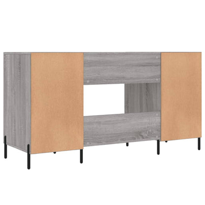 Bureau 140x50x75 cm bewerkt hout grijs sonoma eikenkleurig