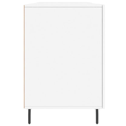 Desk 140x50x75 cm processed wood white