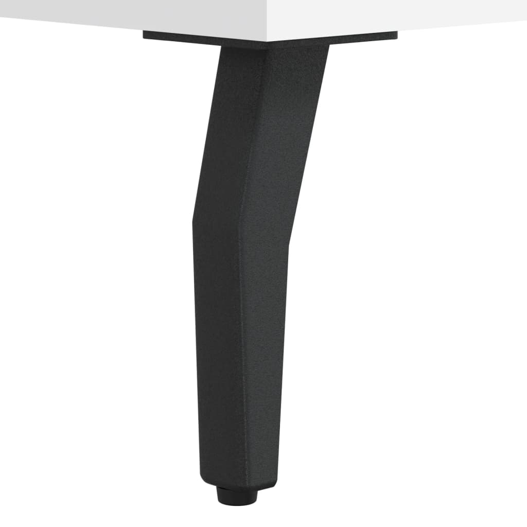 Desk 140x50x75 cm processed wood white