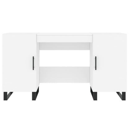 Bureau 140x50x75 cm bewerkt hout wit