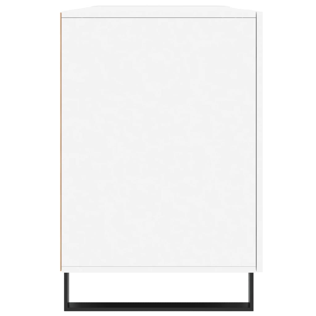 Bureau 140x50x75 cm bewerkt hout wit