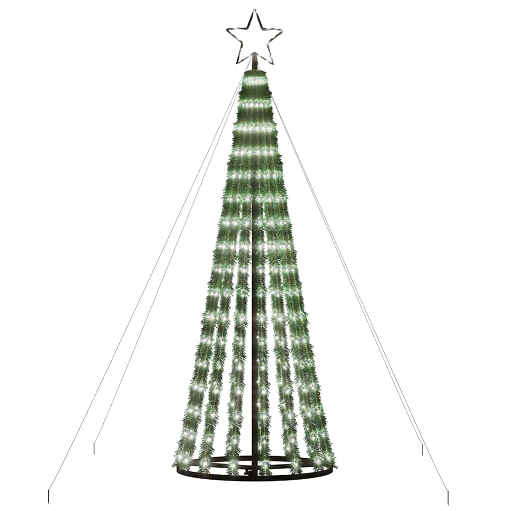 LED-kerstboom 275 LEDs koud wit 180 cm