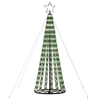 LED-kerstboom 275 LEDs koud wit 180 cm