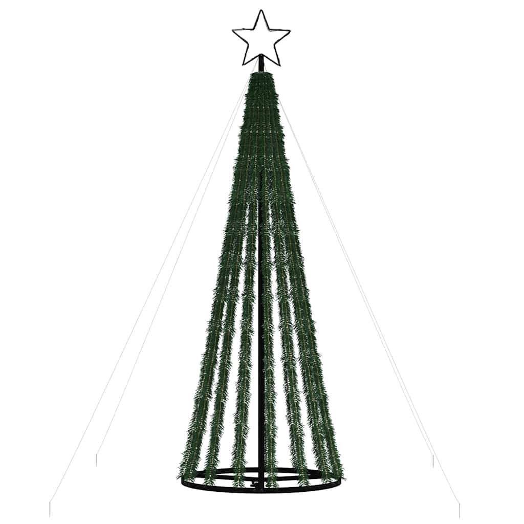 LED-kerstboom 275 LEDs koud wit 180 cm