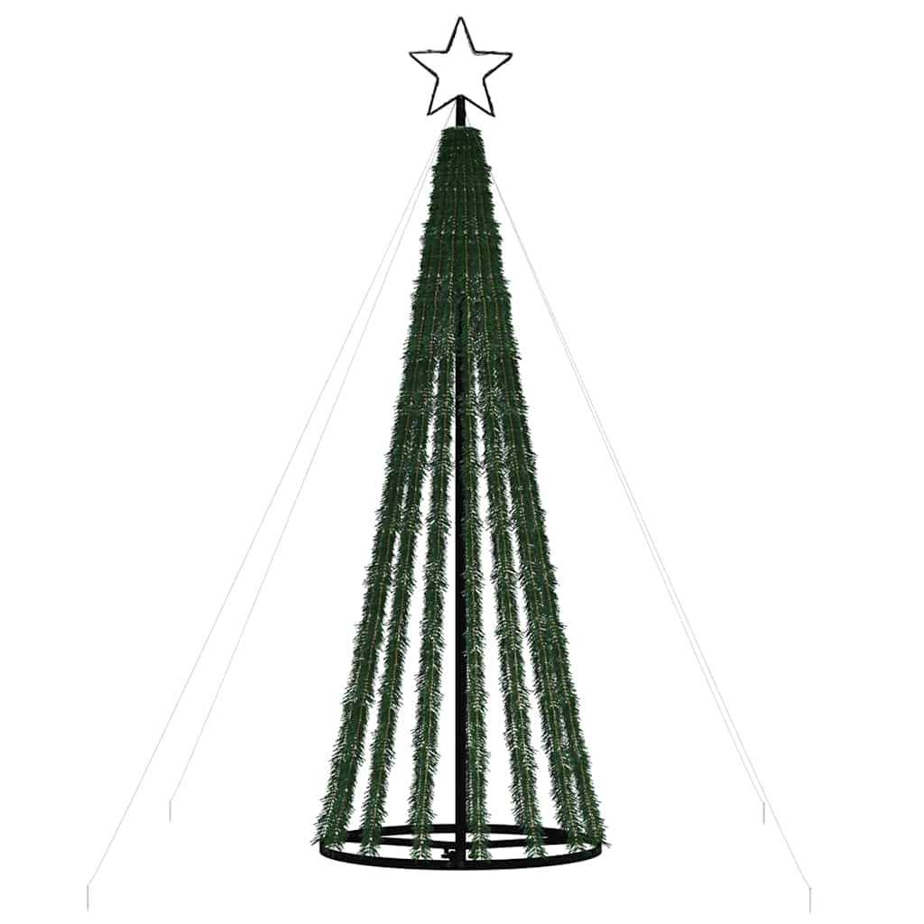 LED-kerstboom 275 LEDs kleurrijk 180 cm