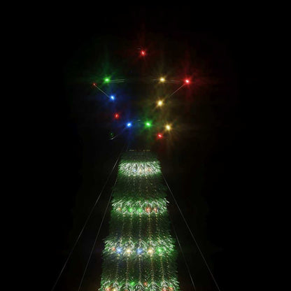 LED-kerstboom 275 LEDs kleurrijk 180 cm