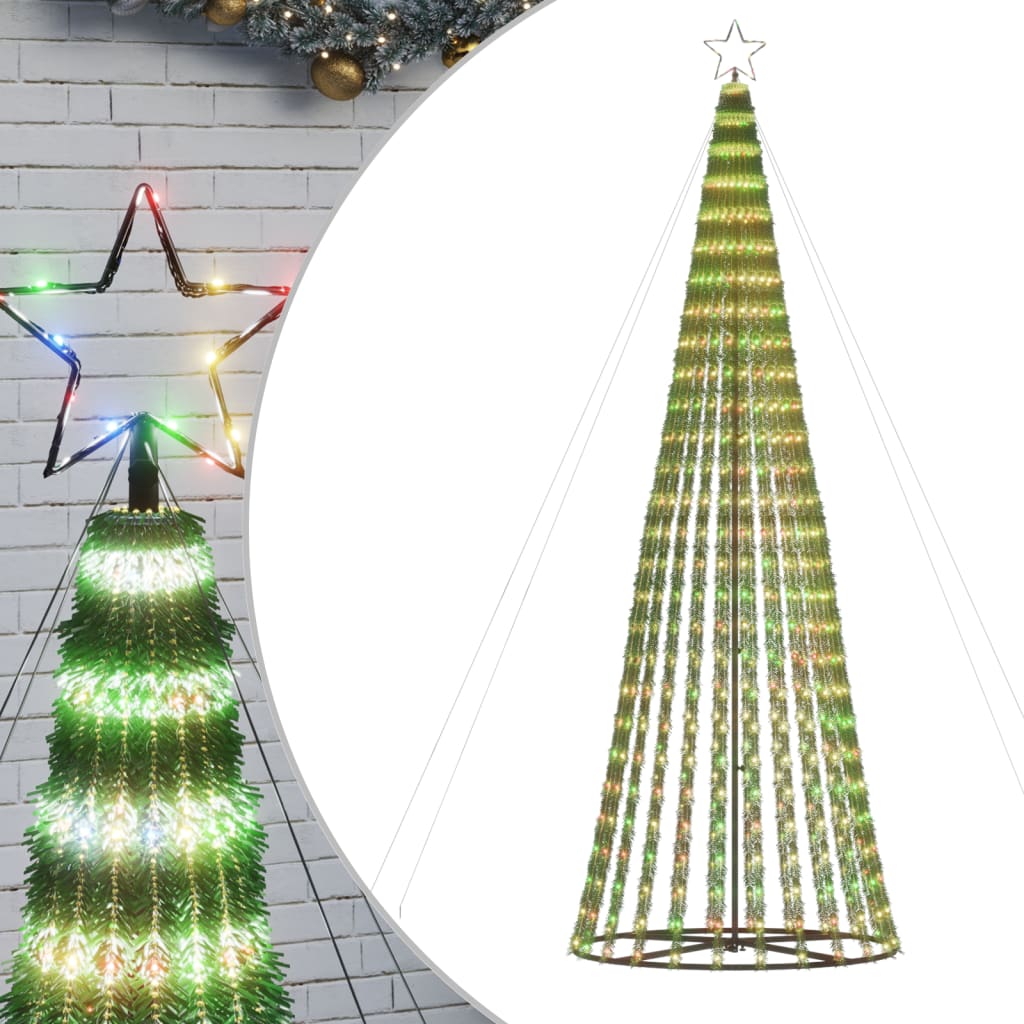 LED-kerstboom 688 LEDs kleurrijk 300 cm